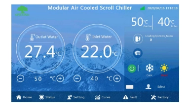MyCond Inverter MCU-YHI control panel