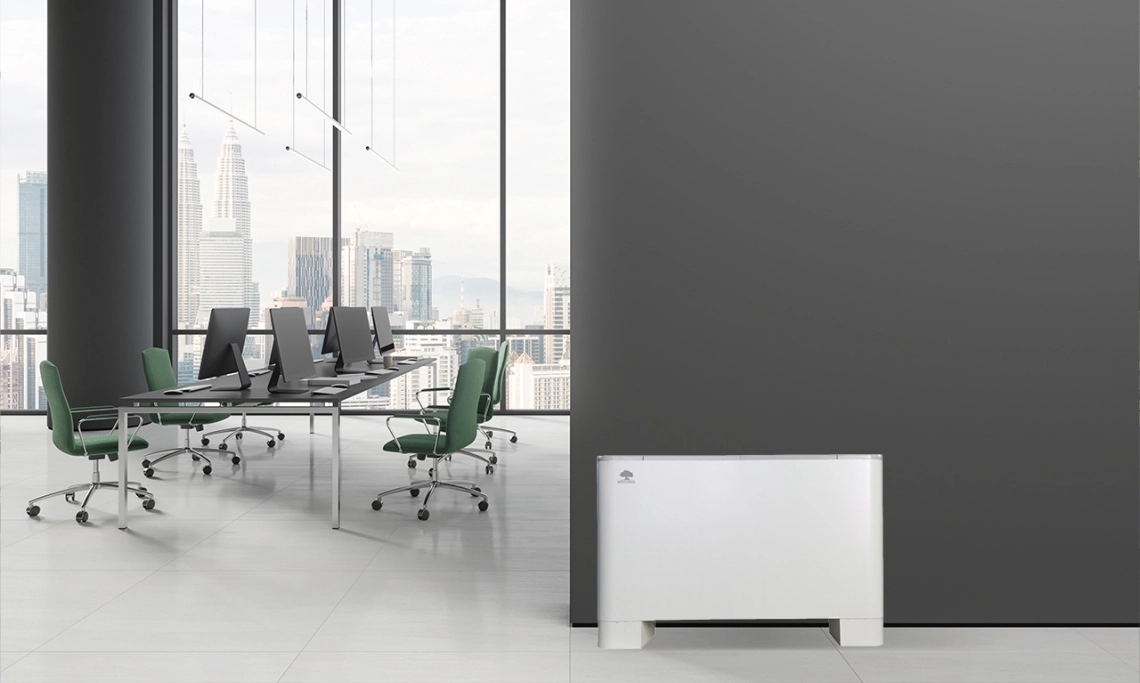 MyCond MCFF Floor-mounted fan coil unit for efficient indoor climate control.