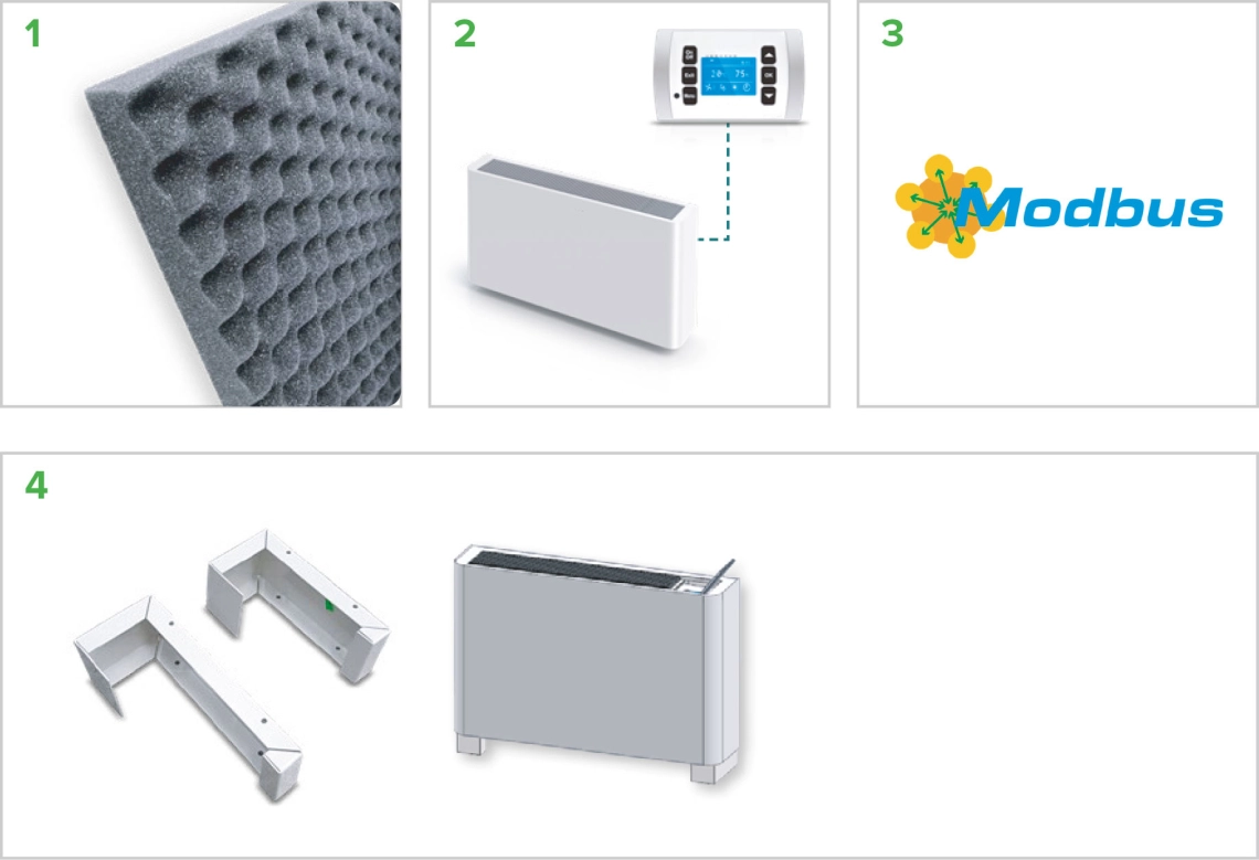 MyCond MDDS/MDCS filter, remote control, Modbus, mounting