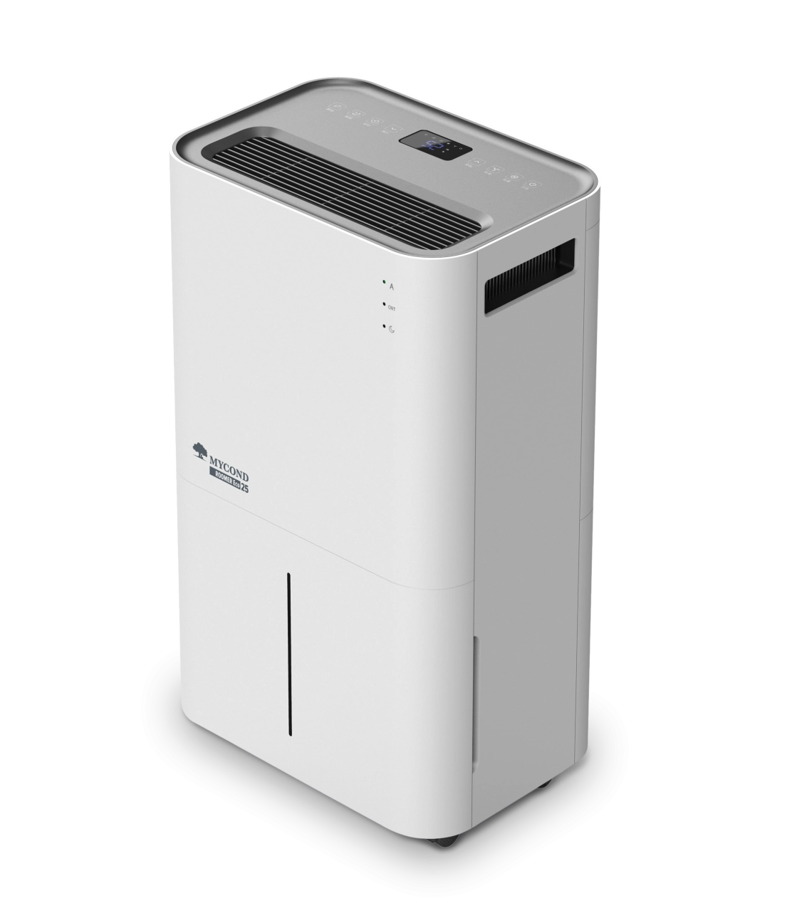 MyCond Roomer Eco 25 portable air dehumidifier on display.