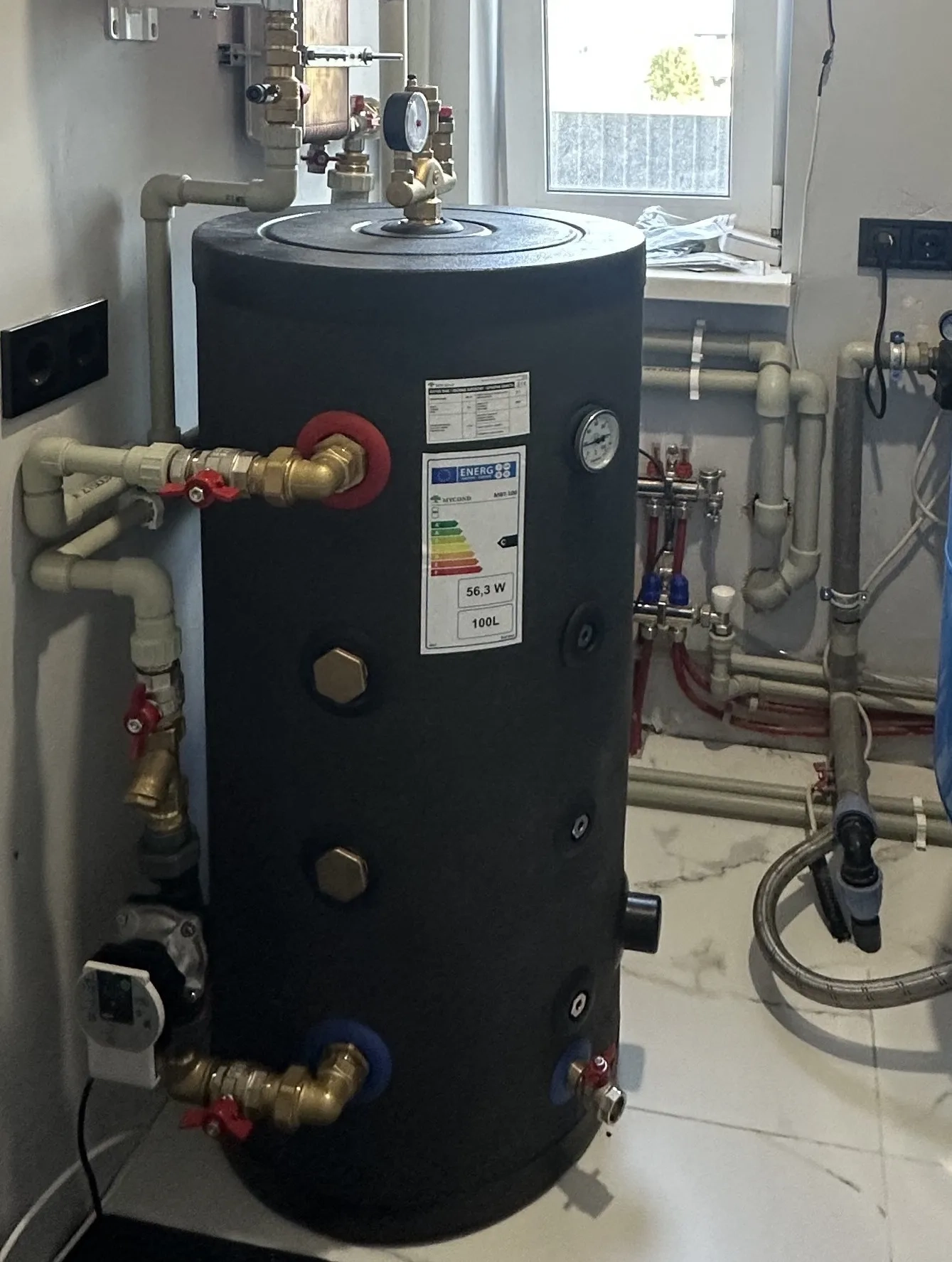 Private home with Mycond Heat pump MBasic